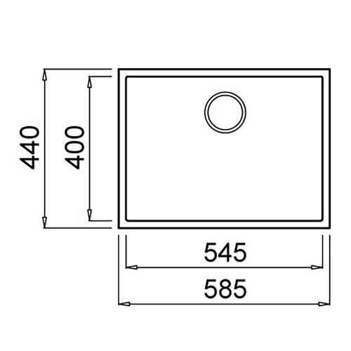 Elleci Kertek+ Pure Black 540X400 Undermount Sink